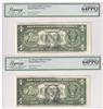 Error Currency - Thre 1981-A Dallas Federal Reserve Notes Fr# 1912-K Partial Face to Back Offset - all PMG ChCU-64 PPQ