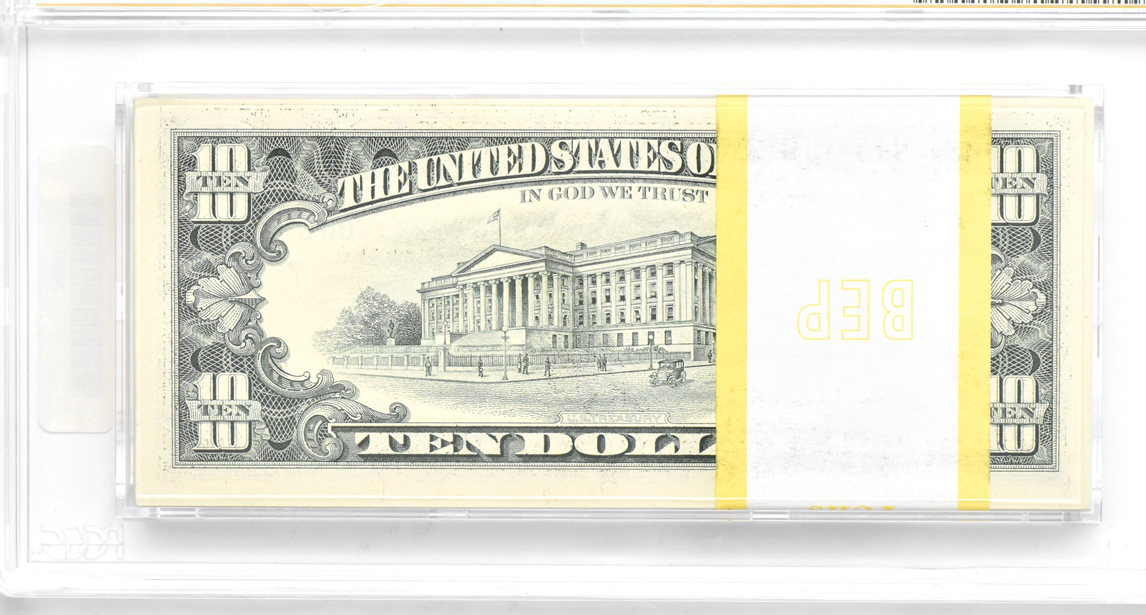 Full Pack of a Hundred 1995 $10 Chicago Fr# 2032-G - PCGS GemCU-66 PPQ