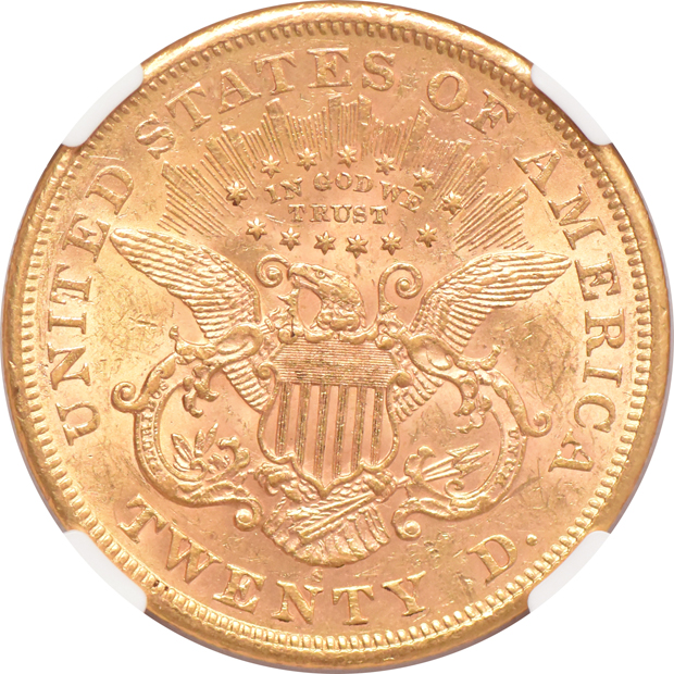 1866-S Motto NGC AU-58