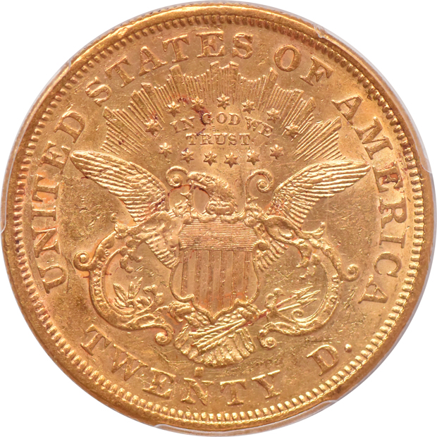 1873-S Open 3 PCGS AU-55