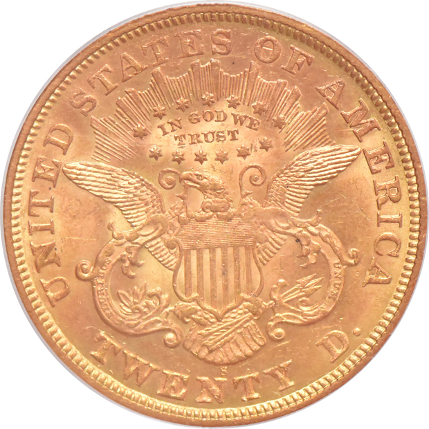 1873-S Closed 3 PCGS MS-61