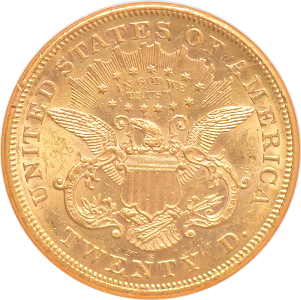 1874-S NGC MS-61