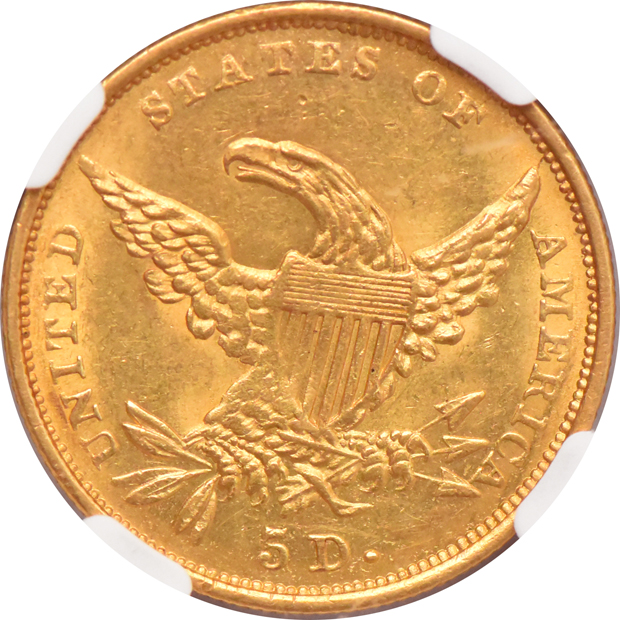 1834 Classic, Plain 4 NGC MS-62