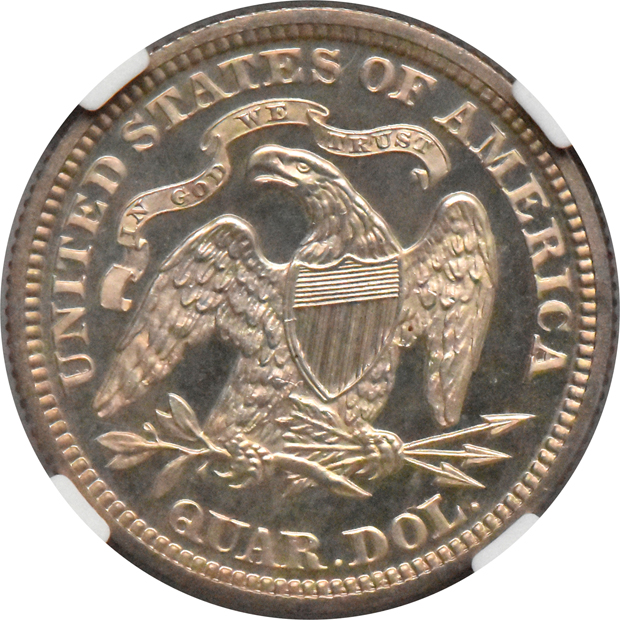 1873 Closed 3 No Arrows NGC PR-65 CAMEO