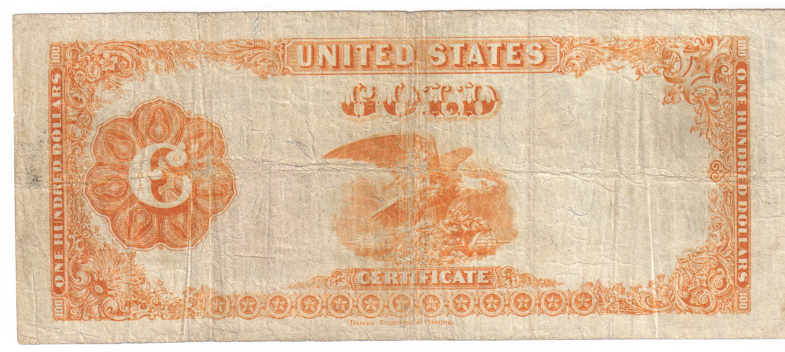 1922 $100 Fr# 1215 - F/pinhole