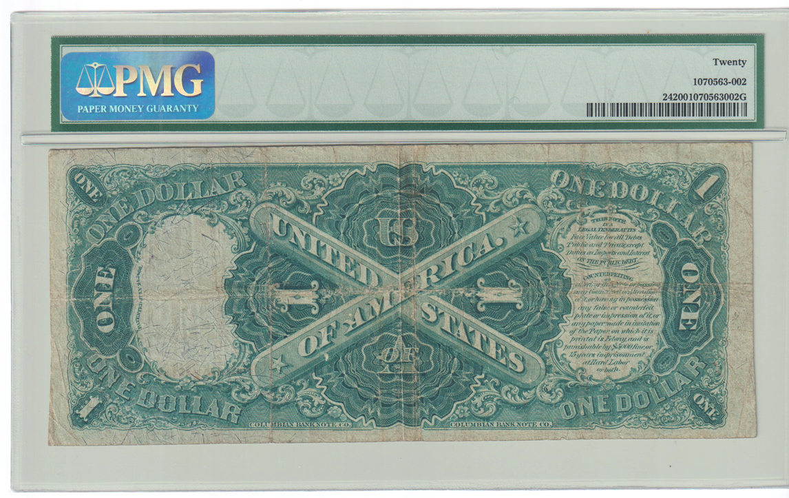 1875 $1 Fr# 24 - PMG VF-20