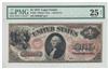 1875 $1 Fr# 25 - PMG VF-25 corner tips re-attached