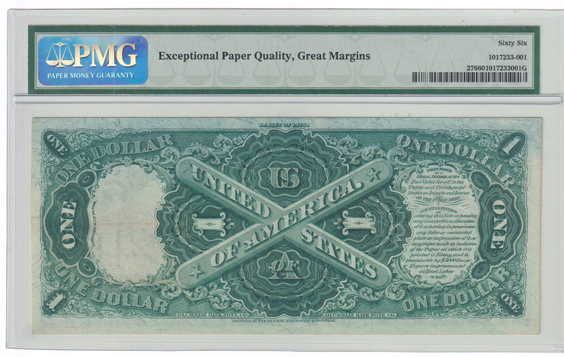 1878 $1 Fr# 27 - PMG GemCU-66 EPQ