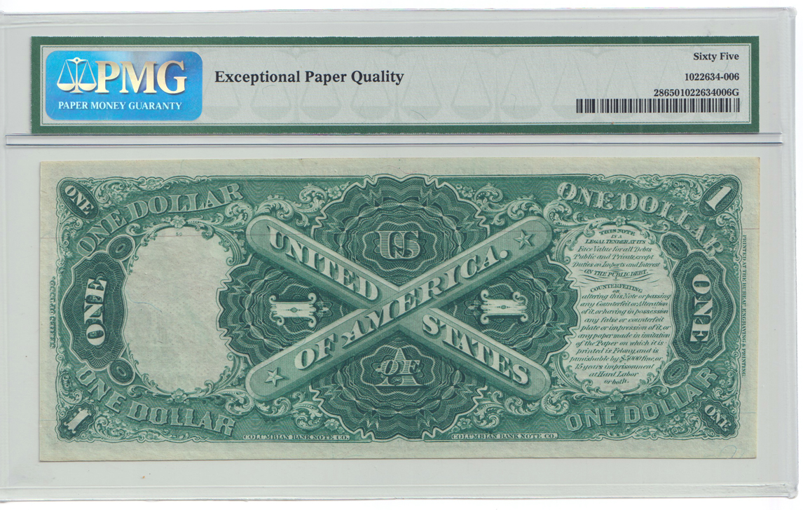 1880 $1 Fr# 28 - PMG GemCU-65 EPQ