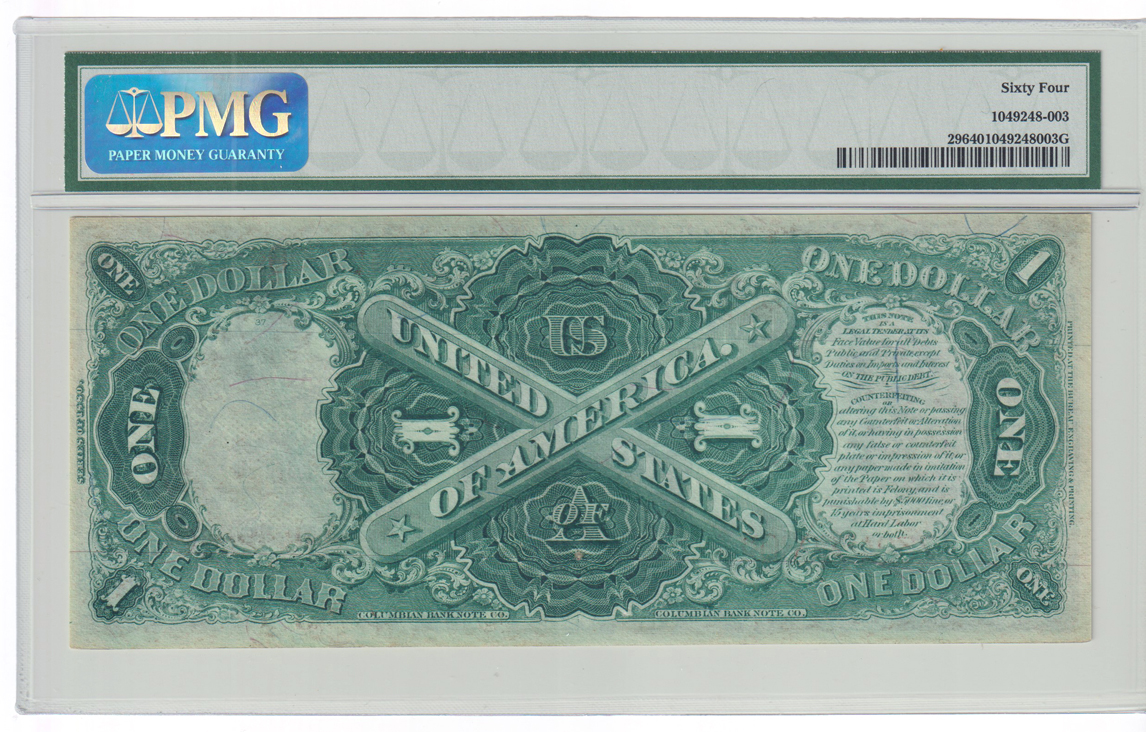 1880 $1 Fr# 29 - PMG ChCU-64