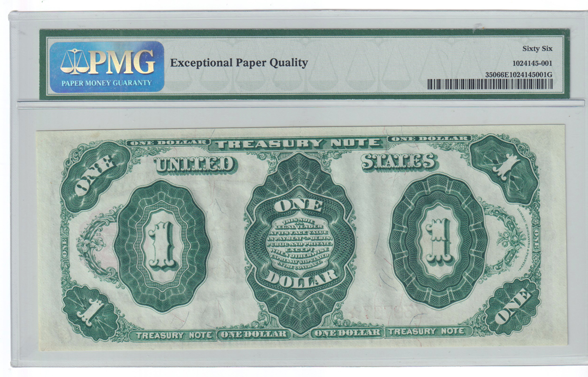 1891 $1 Fr# 350 - PMG GemCU-66 EPQ
