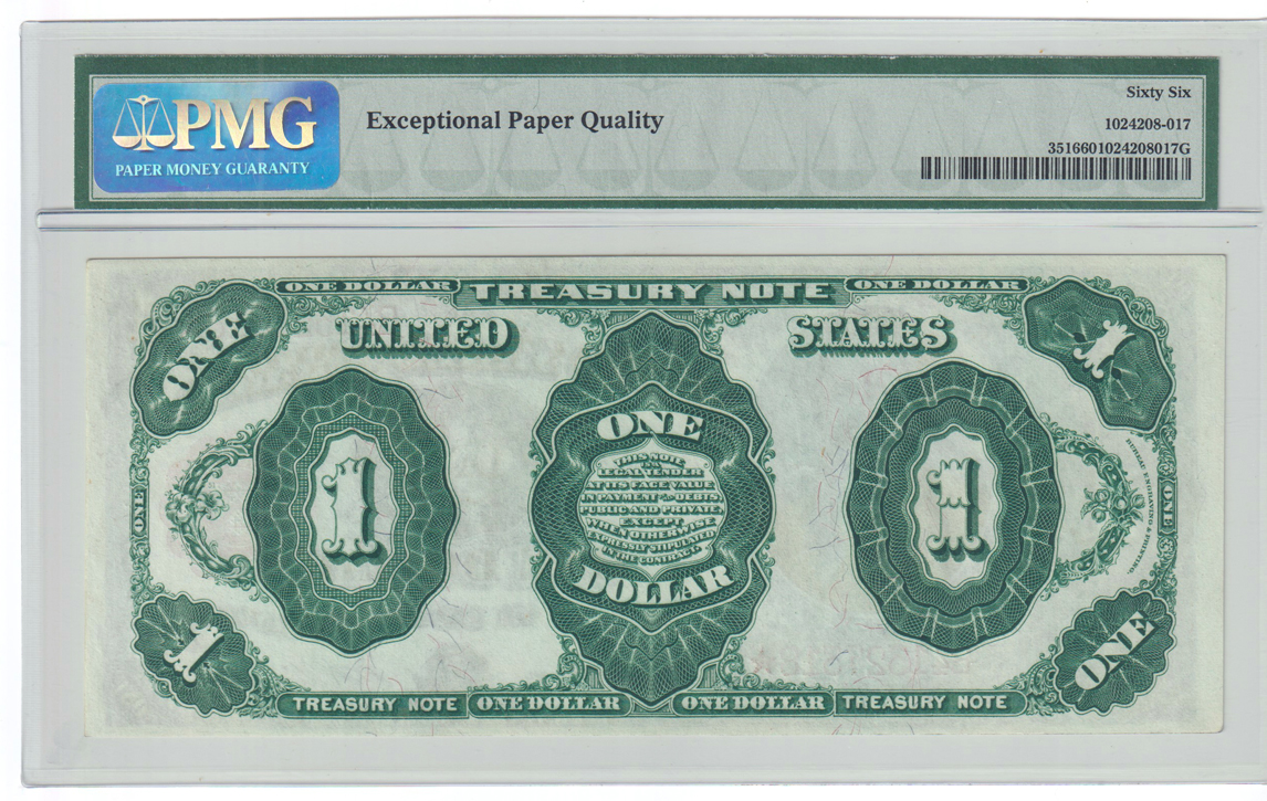 1891 $1 Fr# 351 - PMG GemCU-66 EPQ