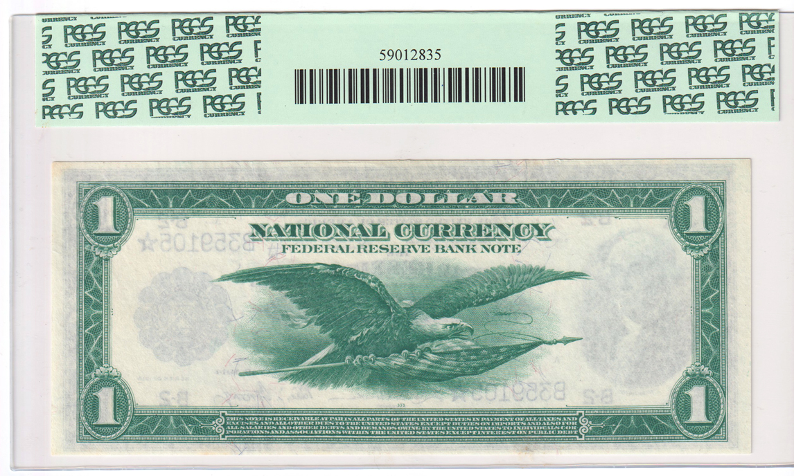 1918 $1 New York Star Fr# 712* - PCGS ChCU-64