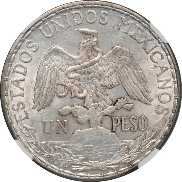 Mexico - 1913 peso - NGC MS-63
