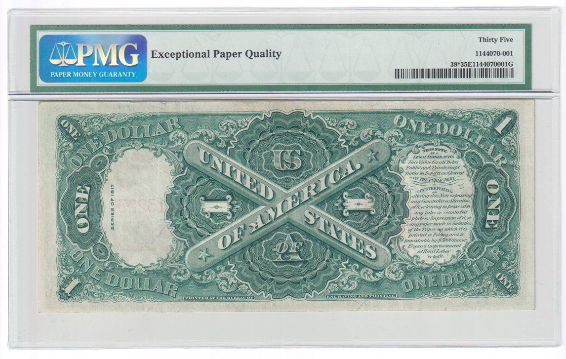 1917 $1 Star Fr# 39* - PMG VF-35 EPQ