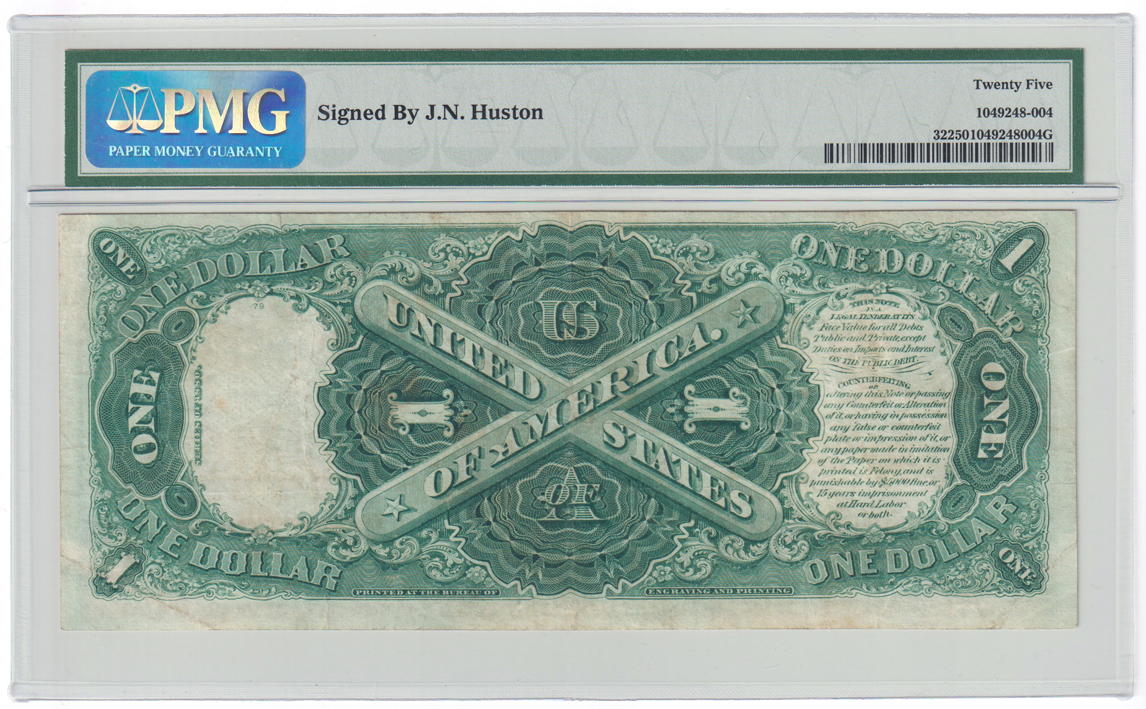 1880 $1 Fr# 32 - PMG VF-25/courtesy autograph