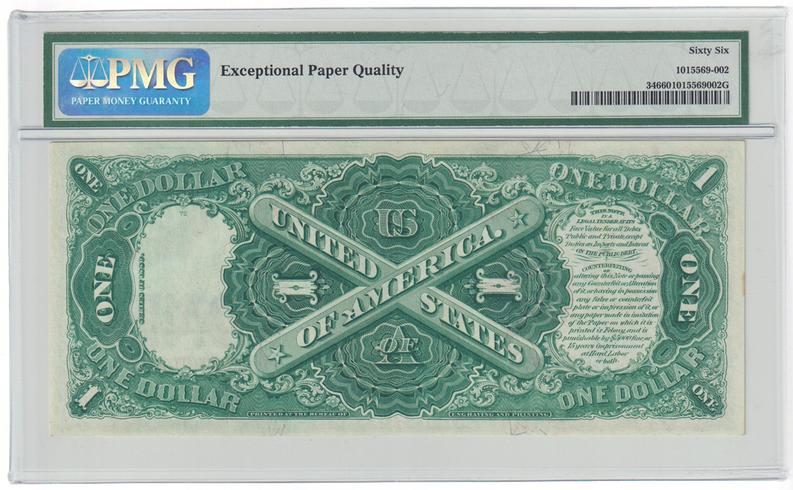 1880 $1 Fr# 34 - PMG GemCU-66 EPQ