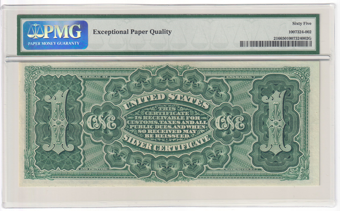 1886 $1 Martha Washington Fr# 216 - PMG GemCU-65 EPQ
