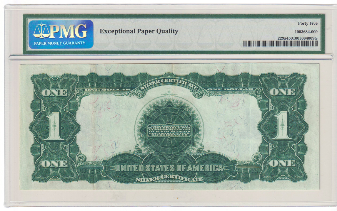 1899 $1 Black Eagle Fr# 229a - PMG XF-45 EPQ