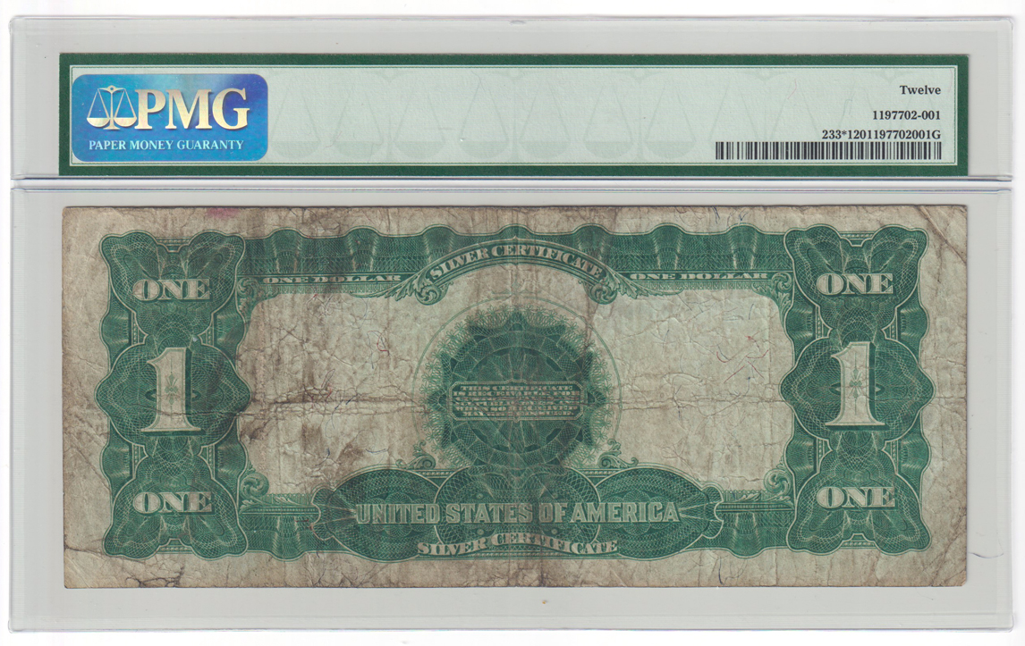 1899 $1 Black Eagle Star Fr# 233* - PMG F-12