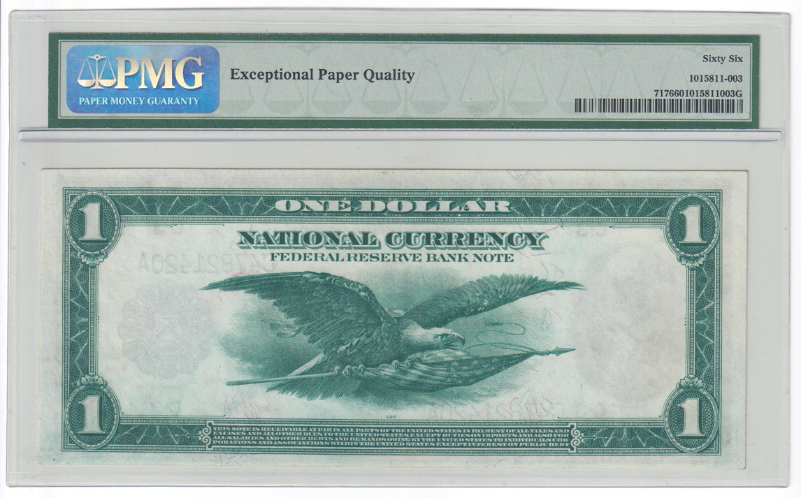 1918 $1 Philadelphia Fr# 717 - PMG GemCU-66 EPQ