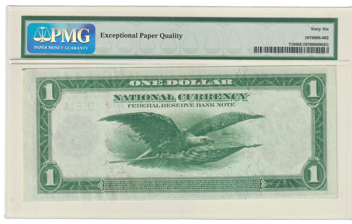 1918 $1 Cleveland Fr# 718 - PMG GemCU-66 EPQ