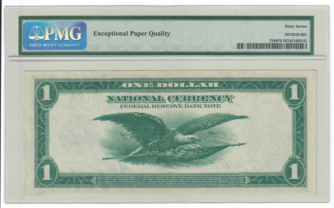 1918 $1 Cleveland Fr# 719 - PMG GemCU-67 EPQ