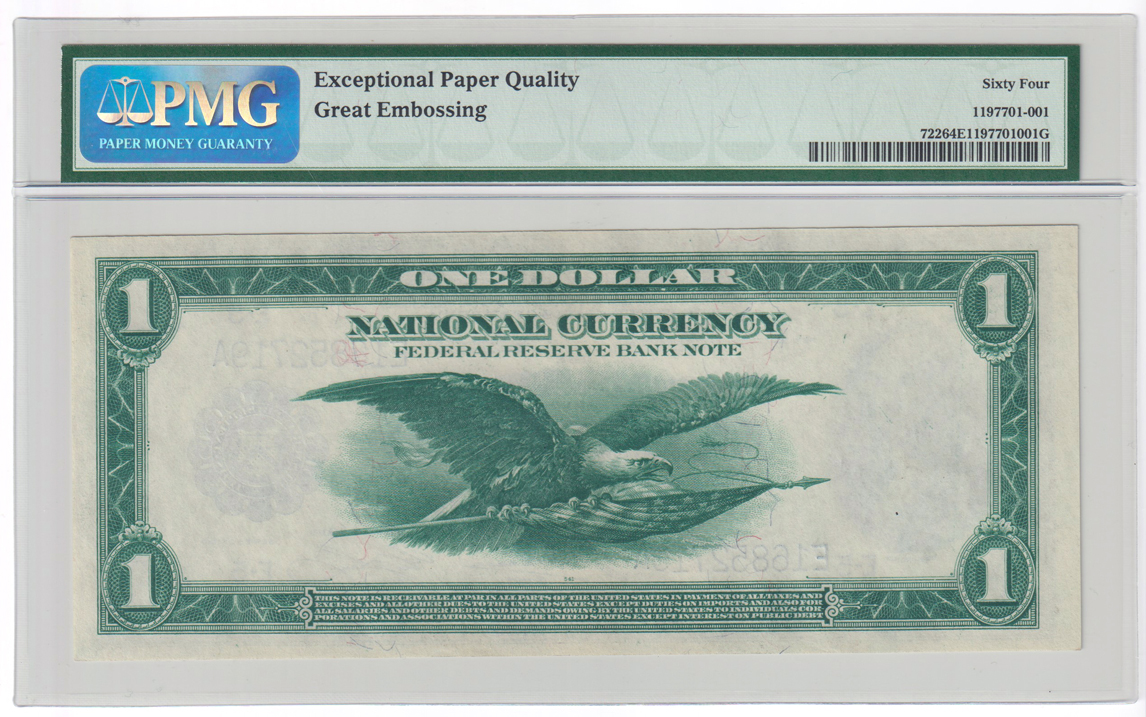 1918 $1 Richmond Fr# 722 - PMG ChCU-64 EPQ