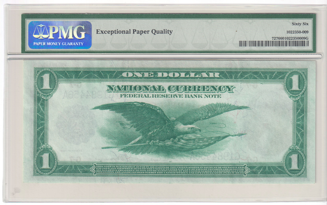 1918 $1 Chicago Fr# 727 - PMG GemCU-66 EPQ