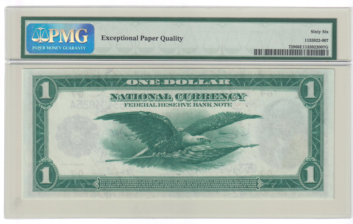 1918 $1 Chicago Fr# 729 - PMG GemCU-66 EPQ
