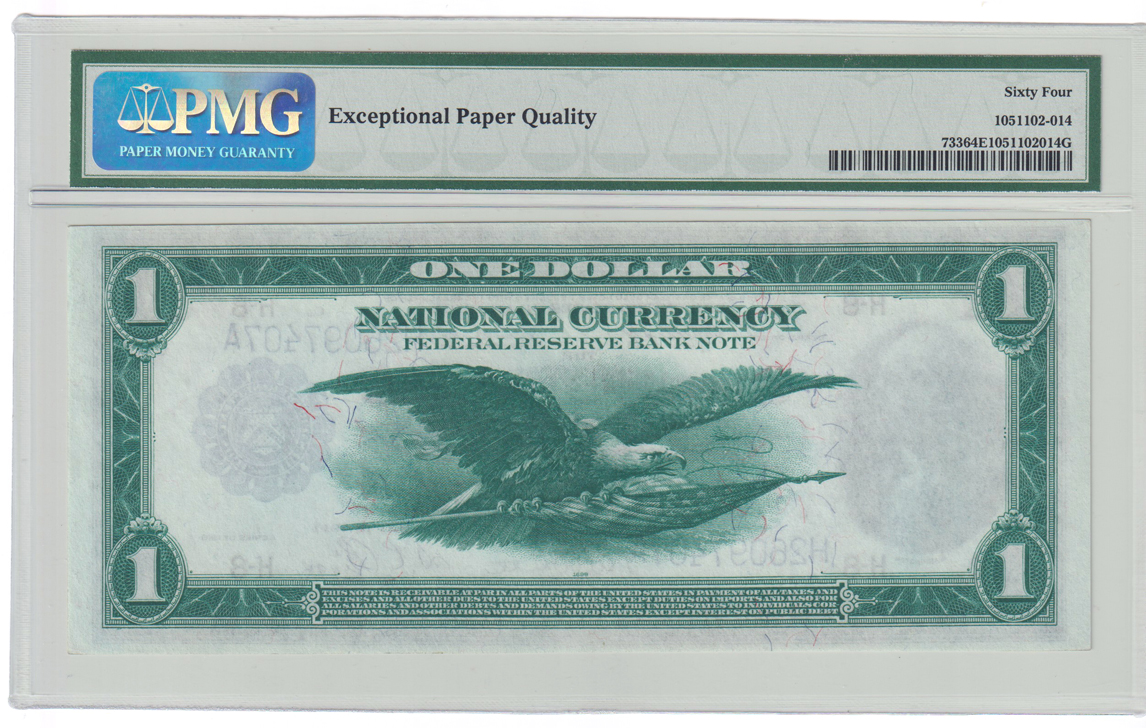 1918 $1 St. Louis Fr# 733 - PMG ChCU-64 EPQ