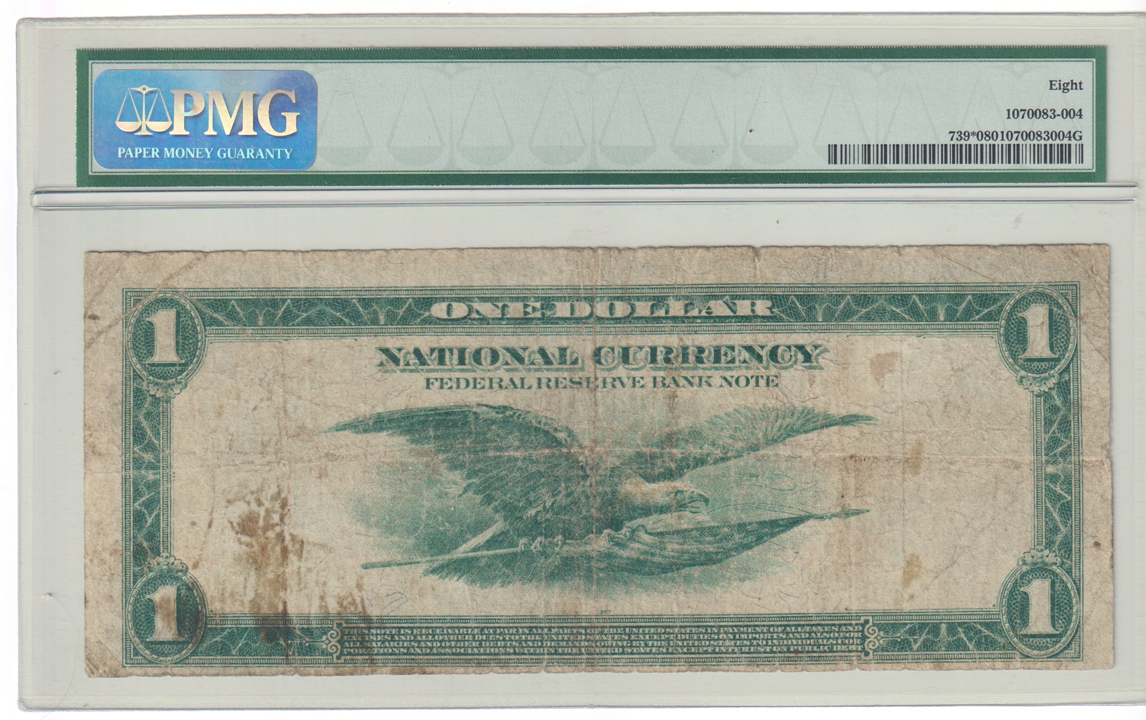 1918 $1 Kansas City Star Fr# 739* - PMG VG-8