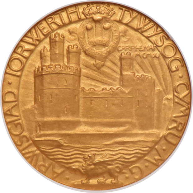 Great Britain - 1911 Investiture of Prince 29.70 grams gold medal - NGC MS-67