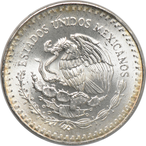 Mexico - 1987-Mo DDO onza MS-65, and a 1987-Mo DDO onza MS-66, both PCGS