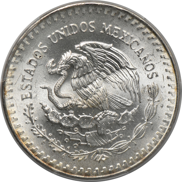 Mexico - 1987-Mo DDO onza MS-65, and a 1987-Mo DDO onza MS-66, both PCGS