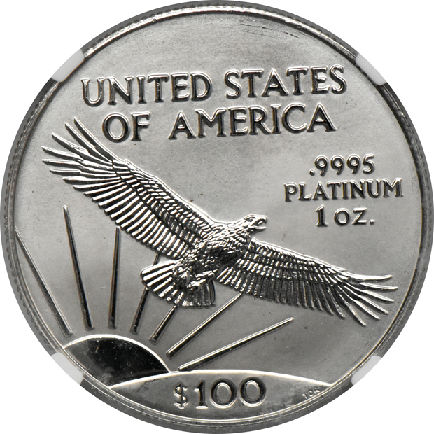 1997 1oz Platinum Eagle NGC MS-69