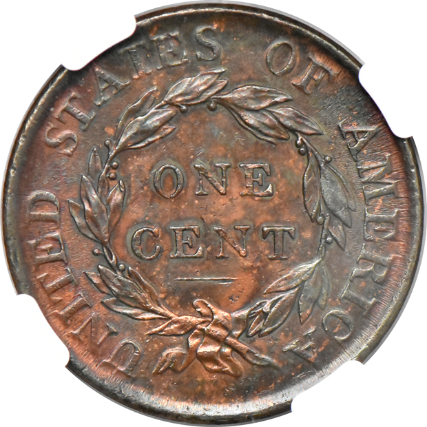 1818 UNC details/cleaned, and an 1818 UNC details/spot removed, both NGC