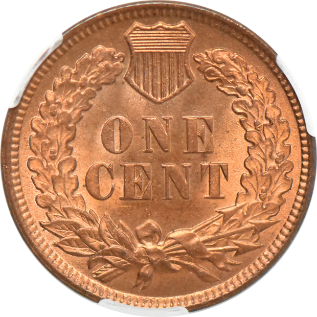 1899 CACG MS-65RD, and a 1909 NGC MS-64 RD