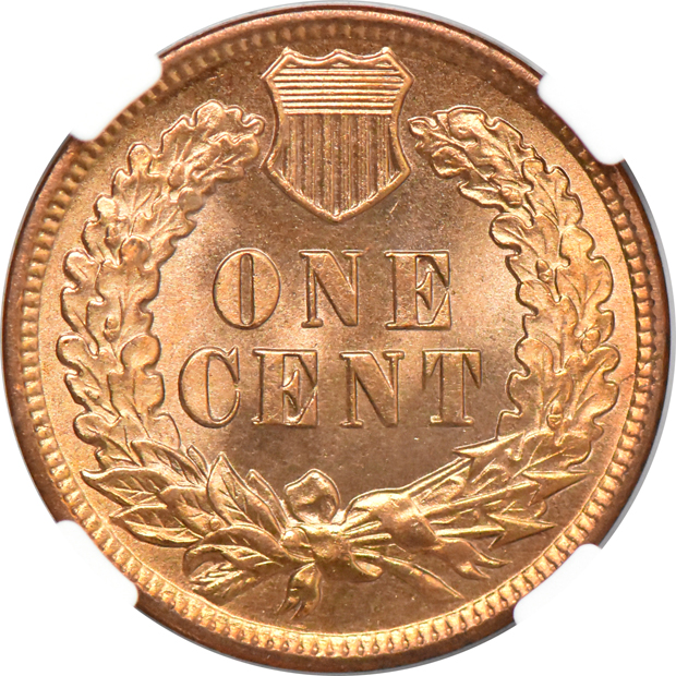 1899 CACG MS-65RD, and a 1909 NGC MS-64 RD