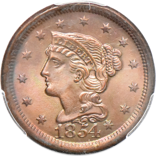 1845 NGC UNC details/cleaned, and an 1854 PCGS AU details/surfaces smoothed