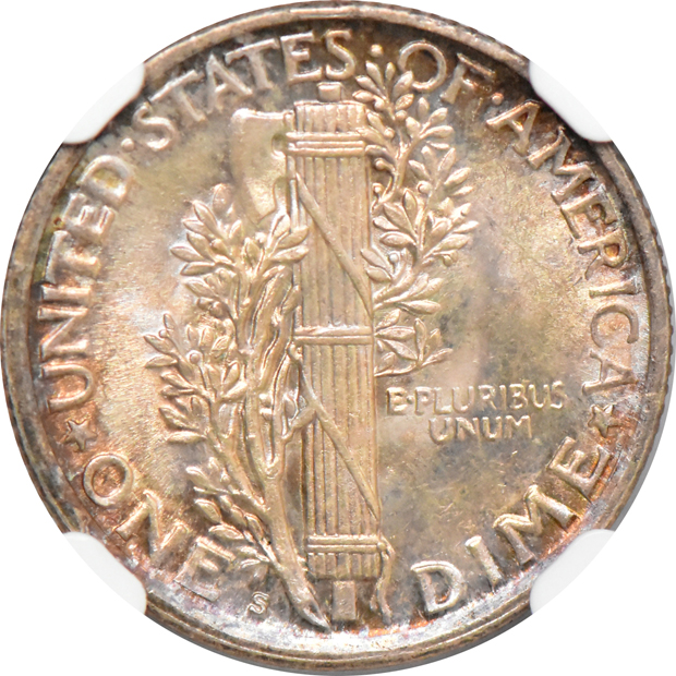 1917-S NGC MS-64 FB