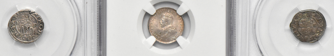 Multiple - Nine certified World coins and medals