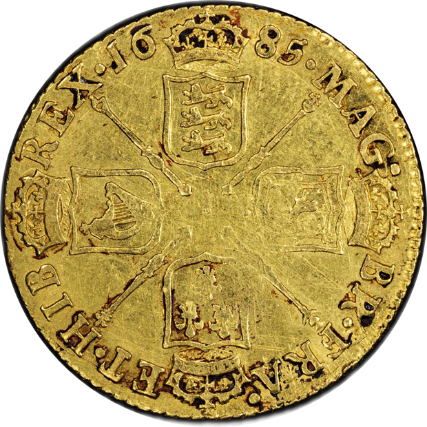 Great Britain - 1685 guinea - PCGS VF details/tooled