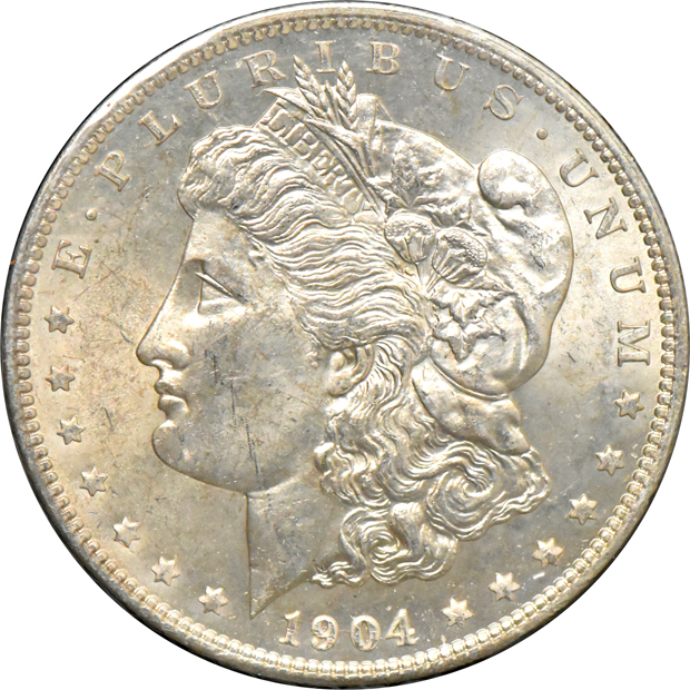 Group of 17 Morgan silver dollars