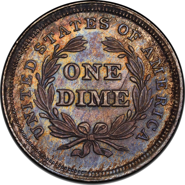 1838 No Drapery Large Stars PCGS MS-64 CAC