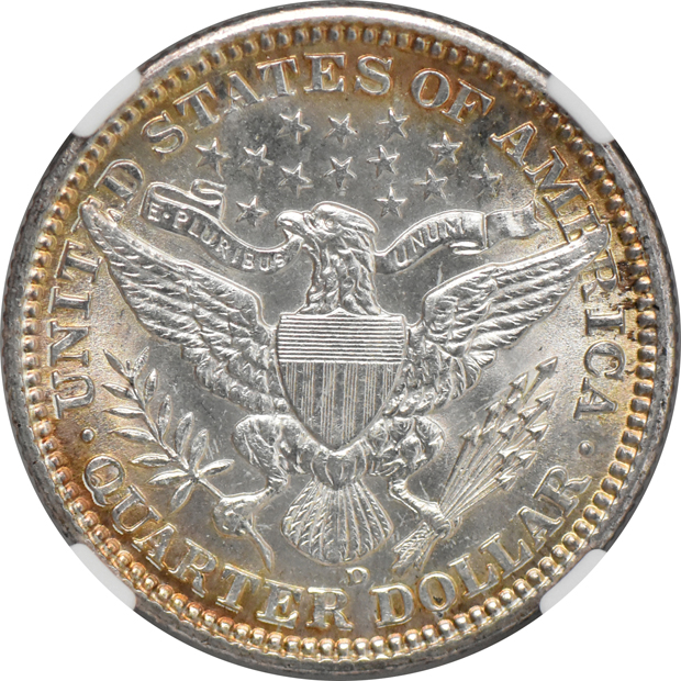 1906-D MS-61, 1908 UNC details/cleaned, and a 1909-D UNC details/artificial toning, all NGC