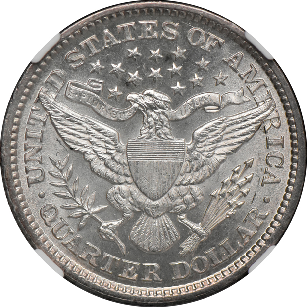 1893 MS-62, 1899 MS-62, and an 1899 MS-63, all NGC