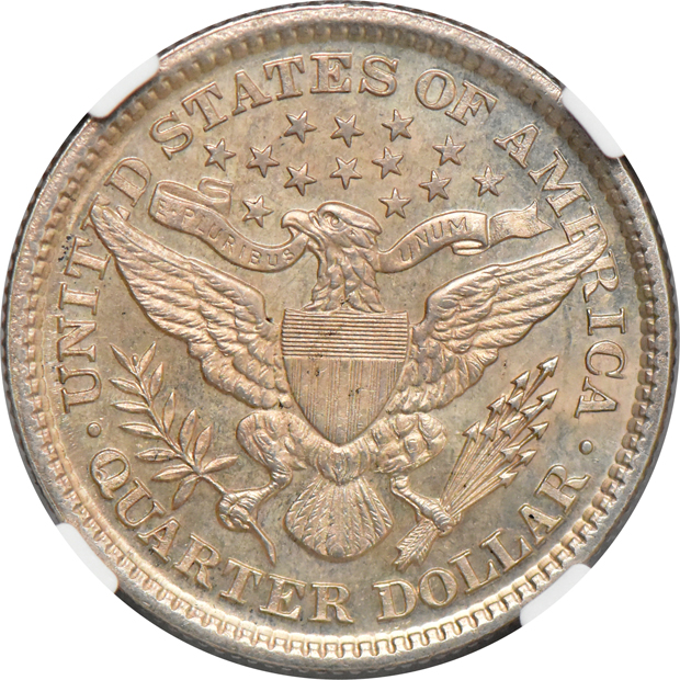 1893 MS-62, 1899 MS-62, and an 1899 MS-63, all NGC