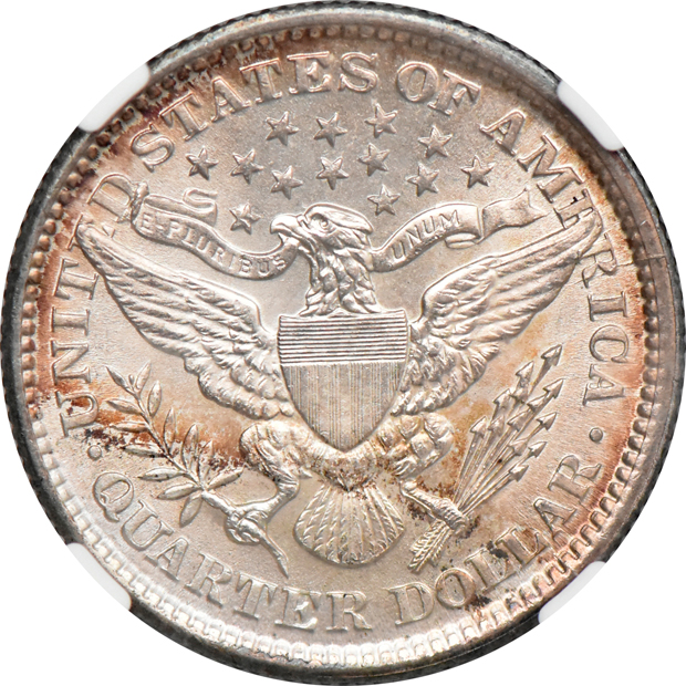 1893 MS-62, 1899 MS-62, and an 1899 MS-63, all NGC