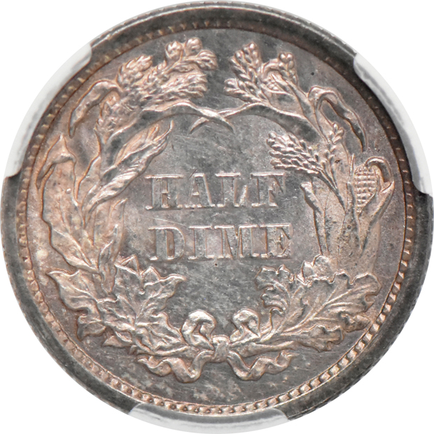 1862 MS-64, and an 1871 MS-62, both CACG
